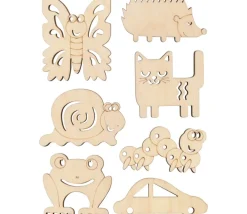 Tout Pour le Jeu 12 outils de traçage en bois formes amusantes