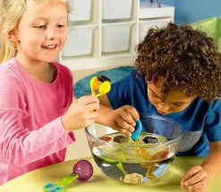 Enfant Tout Pour le Jeu 4 outils jeu motricité fine - Pince, ciseau cuillère, pince cuillère, pipette