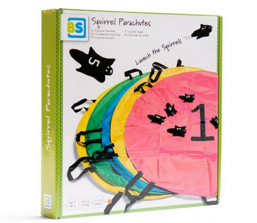 Enfant Tout Pour le Jeu 5 Parachutes coopératifs avec écureuils volants