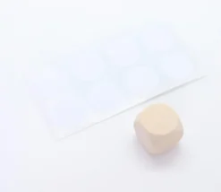 Tout Pour le Jeu 8 pastilles autocollantes blanches 30 mm