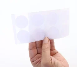 Tout Pour le Jeu 8 pastilles autocollantes blanches 30 mm