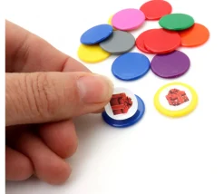 Tout Pour le Jeu 96 pastilles autocollantes blanches 15 mm