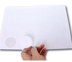 Tout Pour le Jeu 20 Pastilles rondes 45 mm autocollantes blanches étiquettes (pour rond de 5 cm)