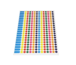 Tout Pour le Jeu 294 pastilles rondes autocollantes 8 mm en 7 couleurs