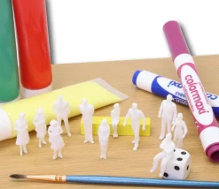 Tout Pour le Jeu 120 personnages miniatures colorés en plastique