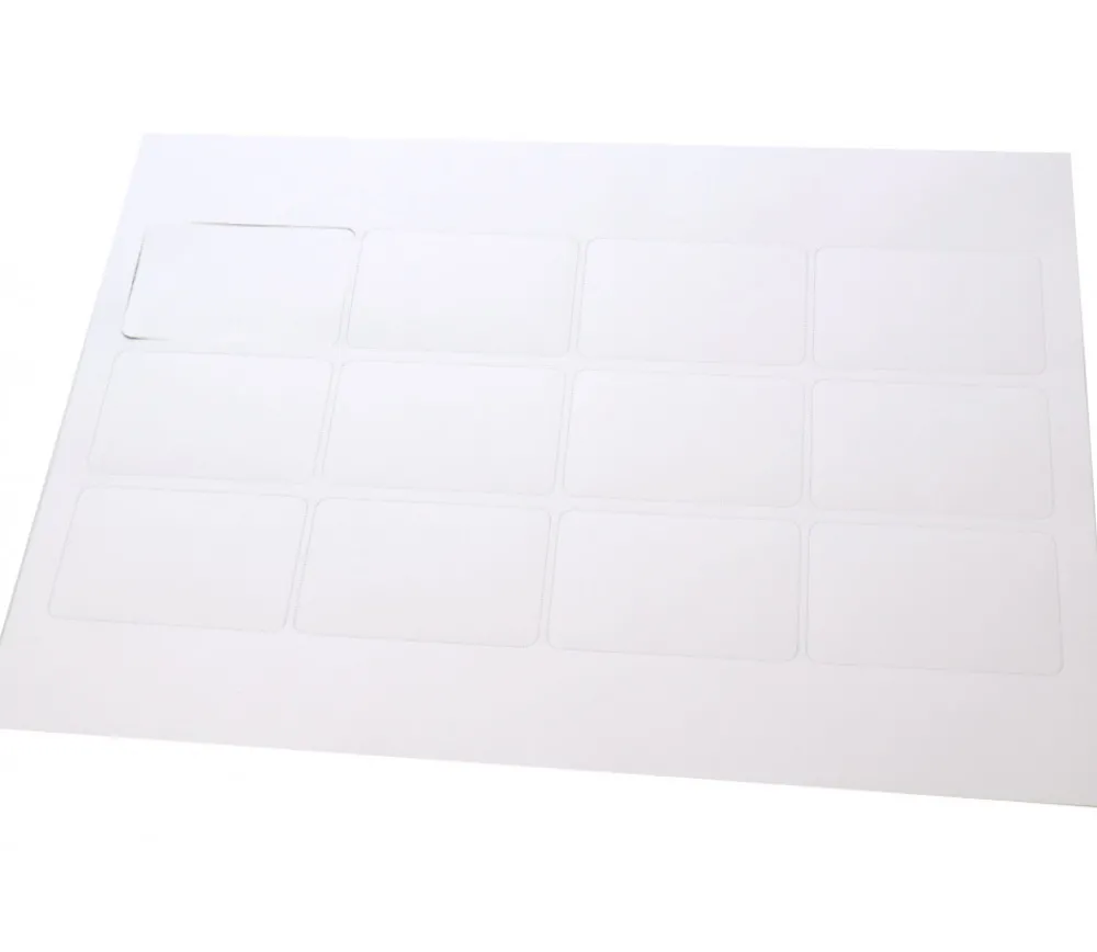 Tout Pour le Jeu 12 petites cartes à jouer blanches à imprimer 43 x 67 mm sur feuille A4 prédécoupées