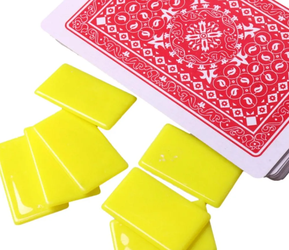 Tout Pour le Jeu 500 Petits jetons rectangles 2.7 x 1.6 cm en plastique coloré