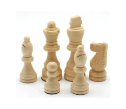Tout Pour le Jeu 32 Pièces échecs bois T2 (marron/naturel) + coffret en bois