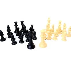 Tout Pour le Jeu 32 Pièces échecs plastique 77 mm Staunton taille T3 + 2 dames