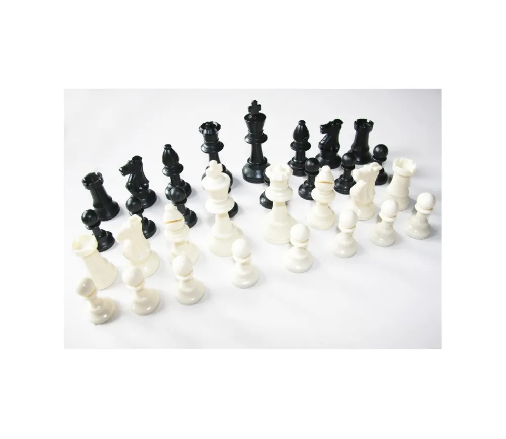 Tout Pour le Jeu 32 Pièces échecs plastique 97 mm taille T5 + 2 dames