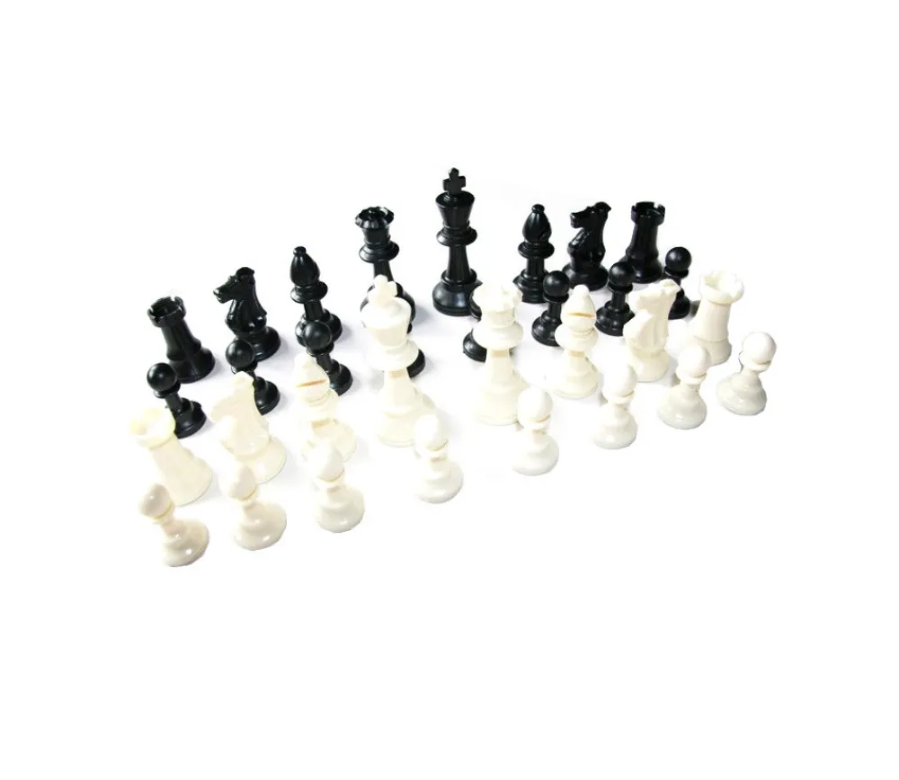 Tout Pour le Jeu 32 Pièces échecs plastique 97 mm taille T5 LESTE + 2 dames