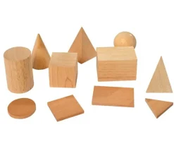 Tout Pour le Jeu 11 pièces en bois formes géométriques diverses : solides et bases