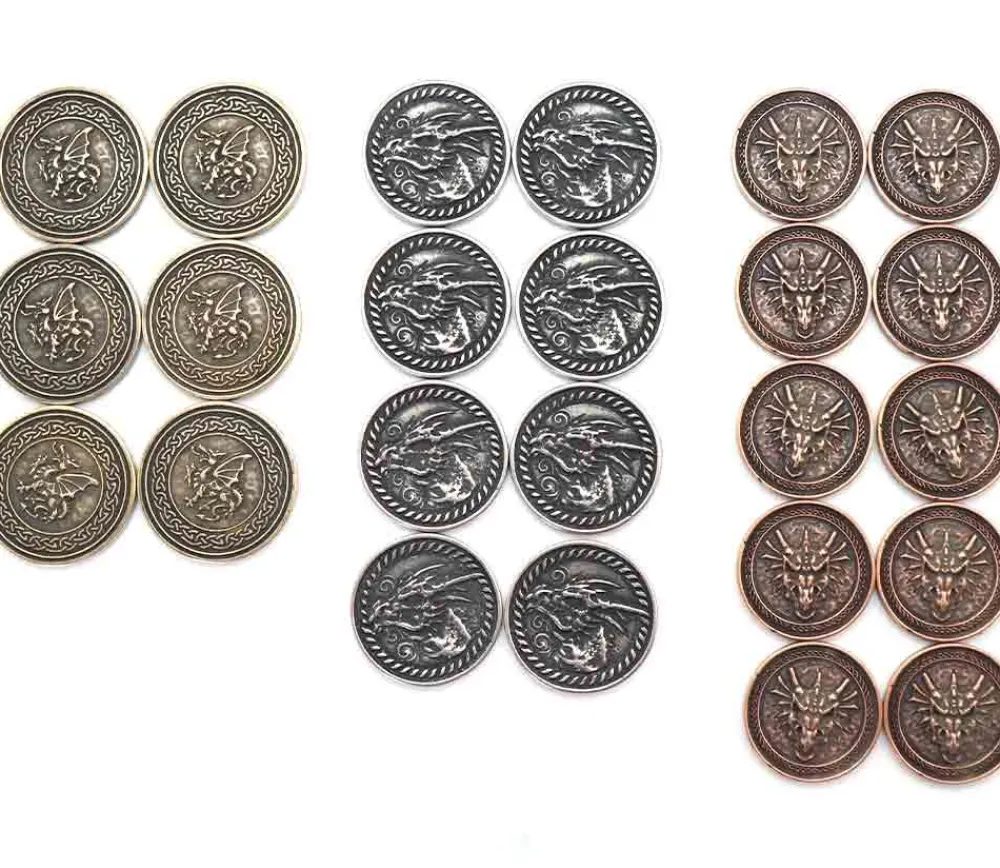 Tout Pour le Jeu 20 Pièces en métal Forged dragon