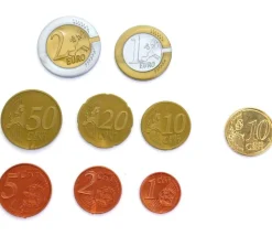 Tout Pour le Jeu 80 Pièces euros en Re-plastique monnaie très réaliste