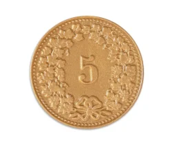 Tout Pour le Jeu 70 Pièces Franc Suisse en plastique monnaie pour jeu