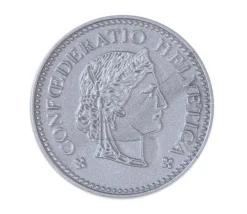 Tout Pour le Jeu 70 Pièces Franc Suisse en plastique monnaie pour jeu