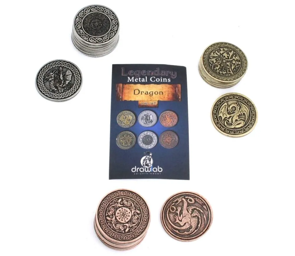 Tout Pour le Jeu 20 Pièces métal Dragon Legendary
