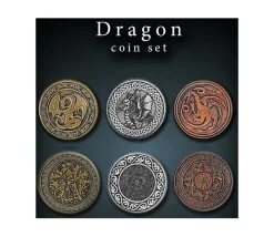 Tout Pour le Jeu 20 Pièces métal Dragon Legendary
