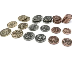 Tout Pour le Jeu 24 Pièces métal unités 1 5 10 20 50 100 CREATURE