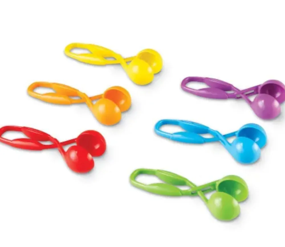 Enfant Tout Pour le Jeu 6 Pinces cuillères pour jeu motricité 11.5 cm