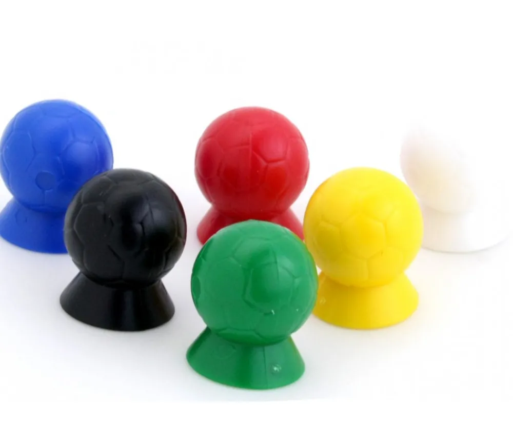 Tout Pour le Jeu 6 Pions ballons de Football multicolores 16 x 20 mm
