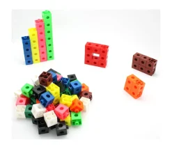 Tout Pour le Jeu 100 pions cubes multicolores 2 cm clips emboîtables 20 x 20 mm clipsables