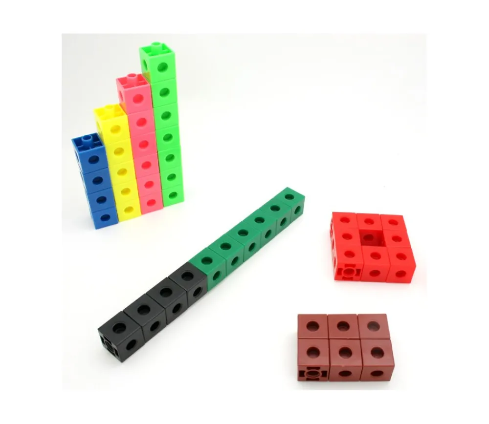 Tout Pour le Jeu 100 pions cubes multicolores 2 cm clips emboîtables 20 x 20 mm clipsables