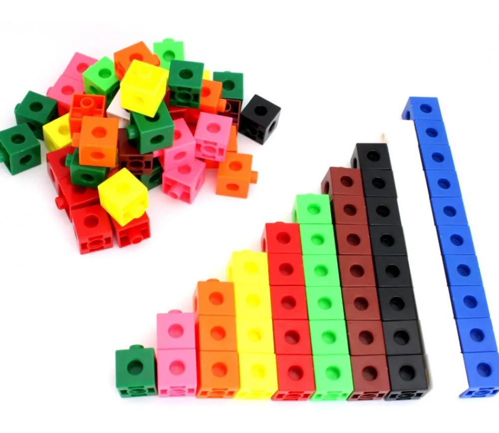 Tout Pour le Jeu 100 pions cubes multicolores 2 cm clips emboîtables 20 x 20 mm clipsables