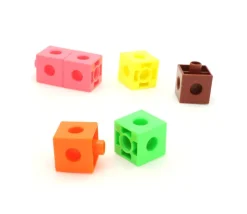 Tout Pour le Jeu 100 pions cubes multicolores 2 cm clips emboîtables 20 x 20 mm clipsables