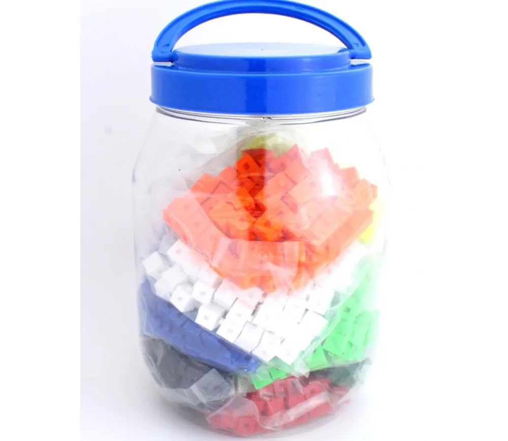 Tout Pour le Jeu 1000 pions cubes multicolores emboîtables 1 cm clipsables