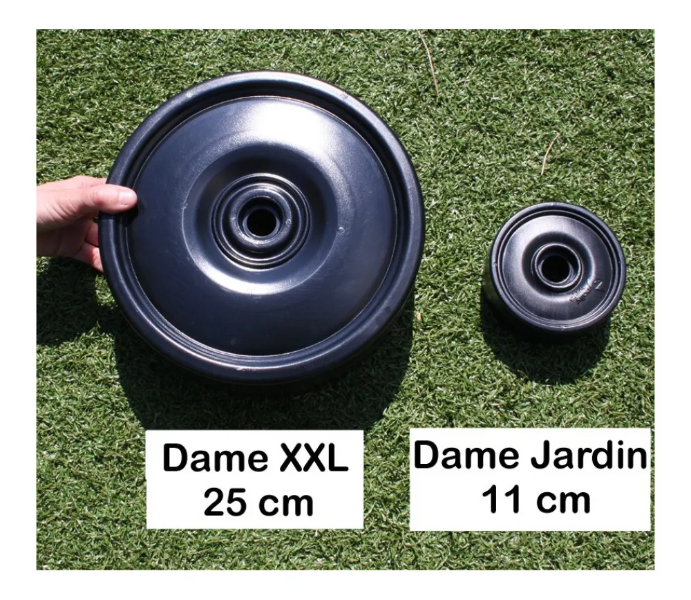 Tout Pour le Jeu 24 Pions de dames géants jardin 11 cm de diamètre
