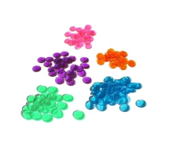 Tout Pour le Jeu 100 Pions de loto ronds 15 mm de diamètre - jetons de la même couleur