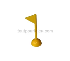 Tout Pour le Jeu 6 Pions drapeaux de jeu multicolores- mini fanions en 6 couleurs