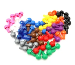 Tout Pour le Jeu 6 pions forme champignon à encastrer 15 x 9.5 mm lot par couleur