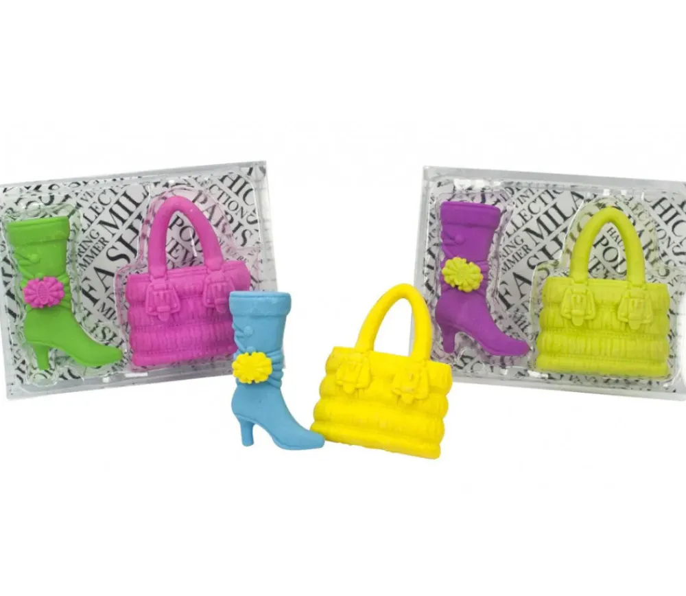 Tout Pour le Jeu 6 Pions gommes Mode / Shopping : 3 sacs à main et 3 bottes