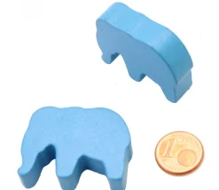 Tout Pour le Jeu 6 Pions éléphants colorés en bois 37 x 28 x 10 mm