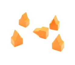 Tout Pour le Jeu 10 Pions maisons toits pointus 20x13x10 mm lot par couleur