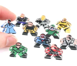 Tout Pour le Jeu 10 Pions meeple personnages Cyberpunk 18 x 20 mm