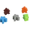 Tout Pour le Jeu 5 pions Meeples carcassone en bois 16x16x10 mm lot spécial