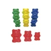 Tout Pour le Jeu 96 Pions multicolores famille ours : 3 tailles