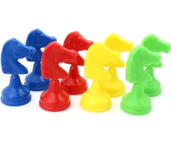 Tout Pour le Jeu 8 pions petits chevaux plastiques