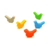 Tout Pour le Jeu 5 Pions poules multicolores en bois 30 x 19 x 8 mm