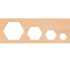 Tout Pour le Jeu 8 pochoirs traçages formes géométriques en bois
