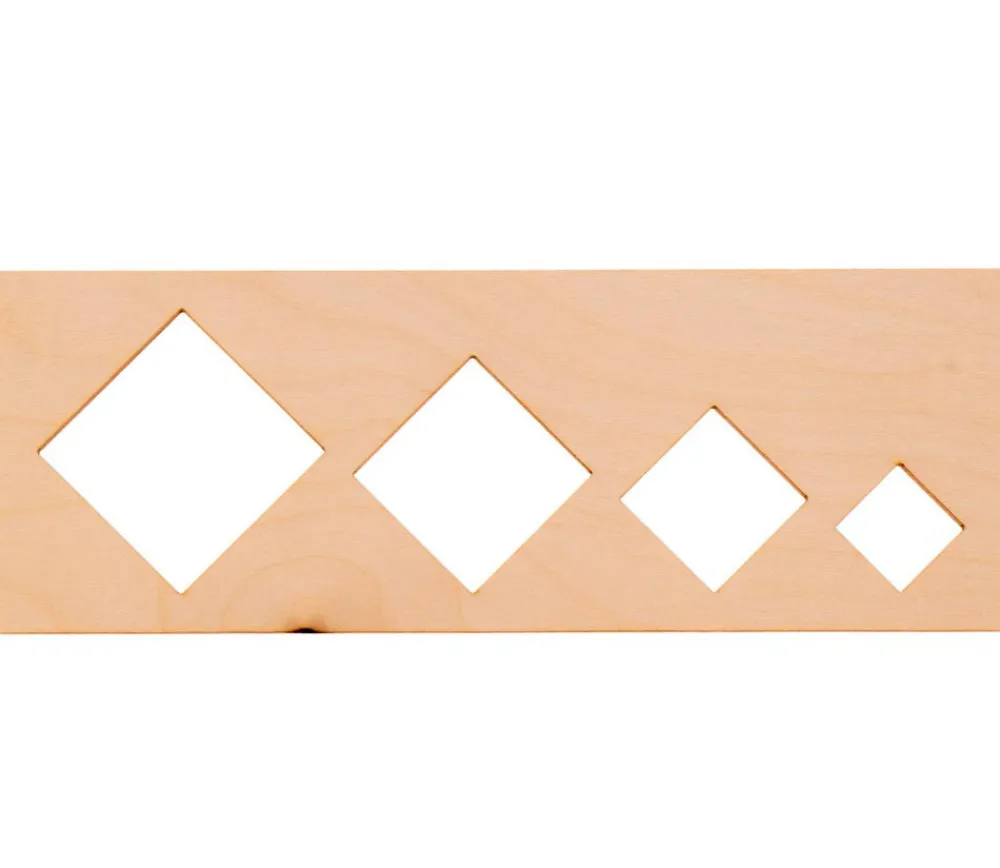 Tout Pour le Jeu 8 pochoirs traçages formes géométriques en bois