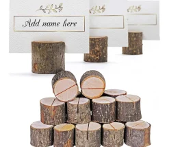 Tout Pour le Jeu 50 porte cartes rondins en bois - Ø 30 mm