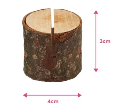 Tout Pour le Jeu 50 porte cartes rondins en bois - Ø 30 mm