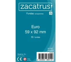 Tout Pour le Jeu 55 protèges cartes 59 x 92 mm pochette sleeves - Euro