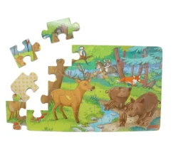 Tout Pour le Jeu 3 puzzles 24 pièces en bois animaux 27 x 17 cm