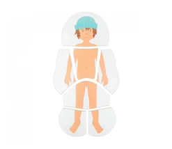 Enfant Tout Pour le Jeu 4 puzzles à étage - anatomie garçon de 28 pièces