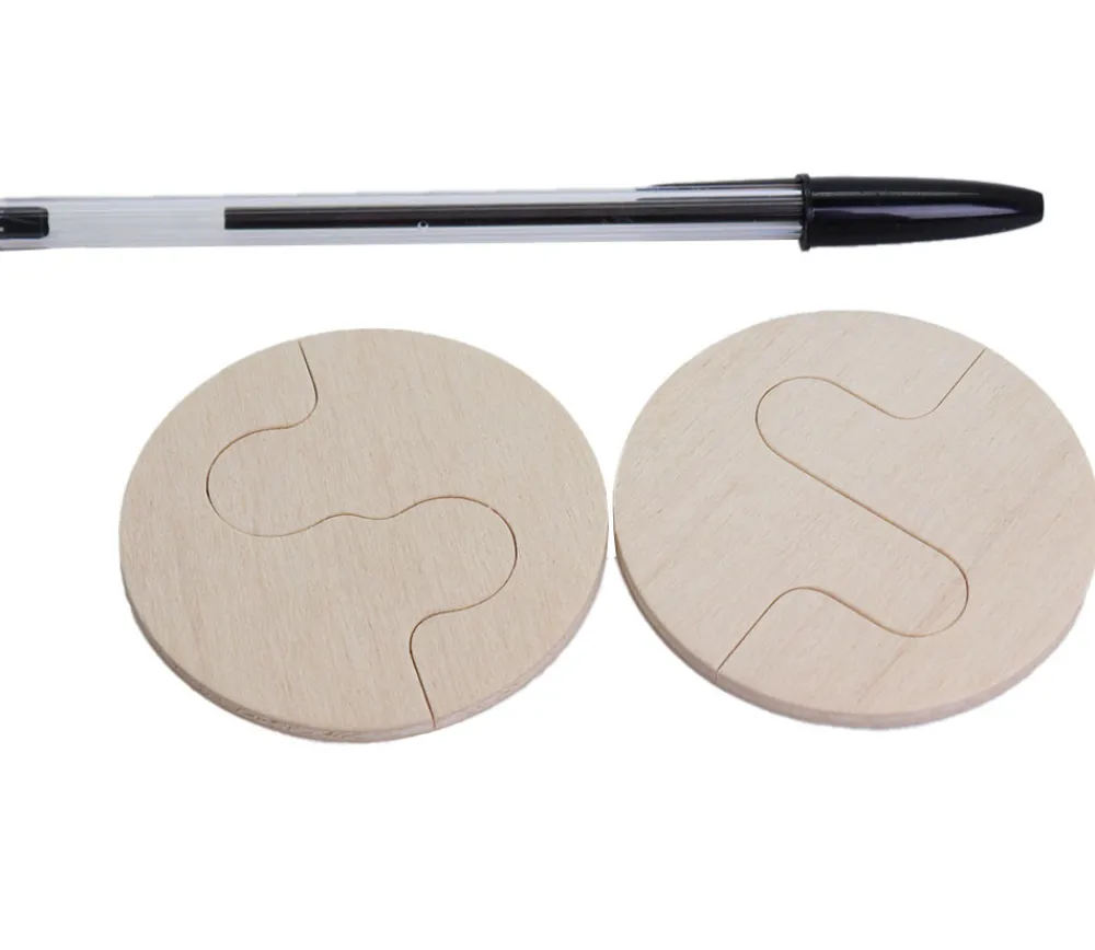 Tout Pour le Jeu 24 Puzzles bois de 2 demi-formes à assembler